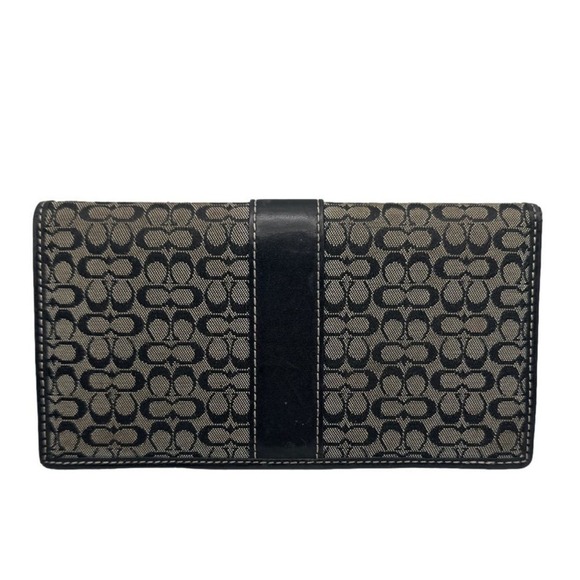 COACH Black and Gray Checkbook - Picture 2 of 6